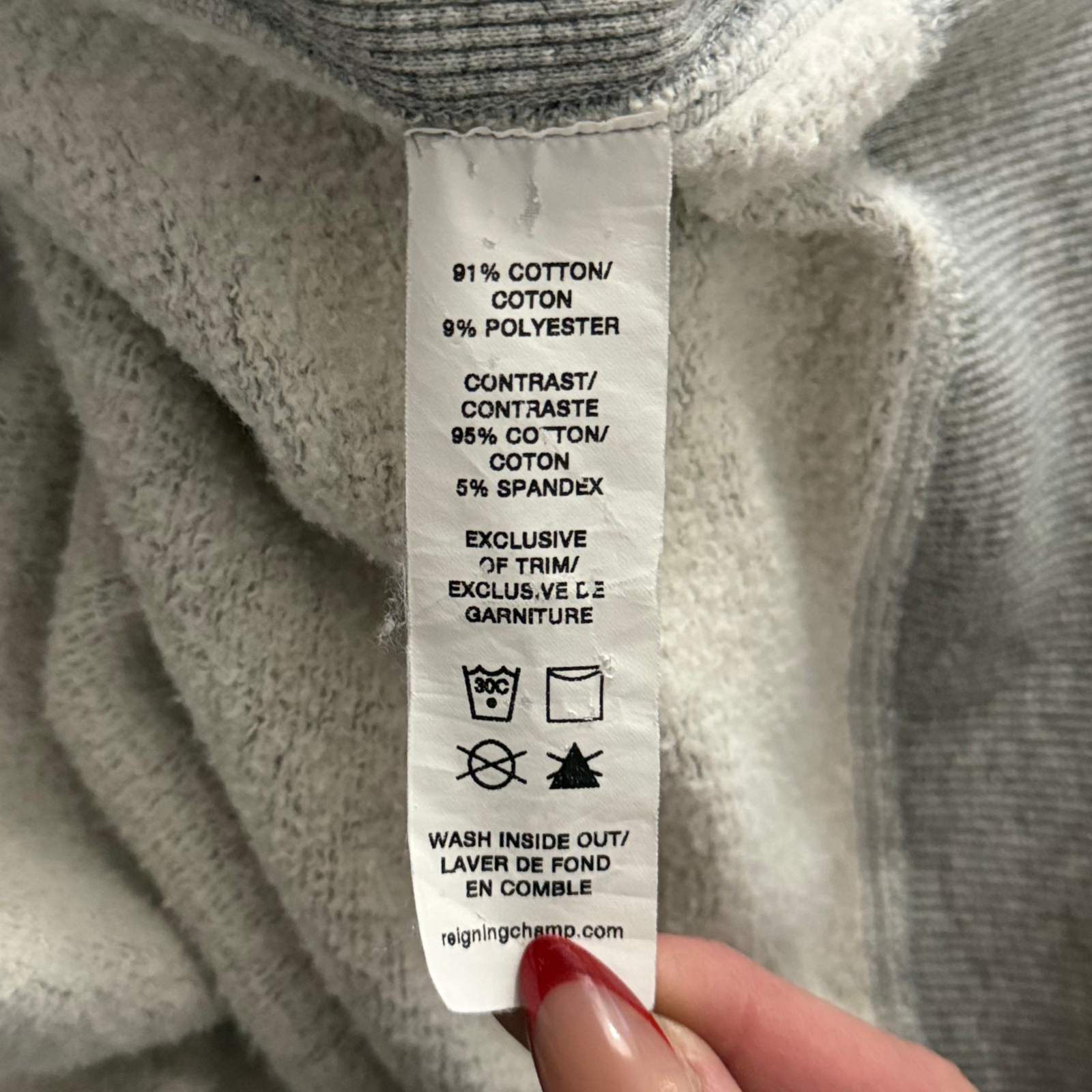 Rare Reigning Champ Sweatshirt Large 10th Anniversary One Decade No Compromise — image 7 of 7